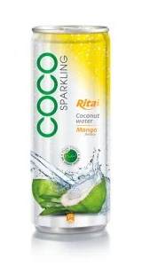 250ml alu can Mango flavor with sparking coconut water 