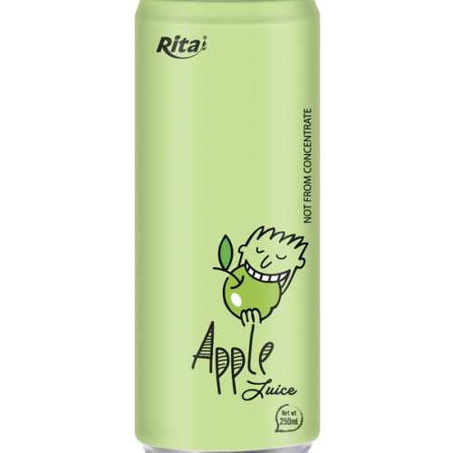 250ml aluminum can Apple Juice