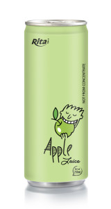 250ml aluminum can Apple Juice