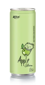 250ml aluminum can Apple Juice