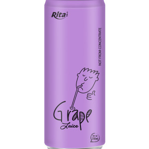 250ml aluminum can Grape Juice