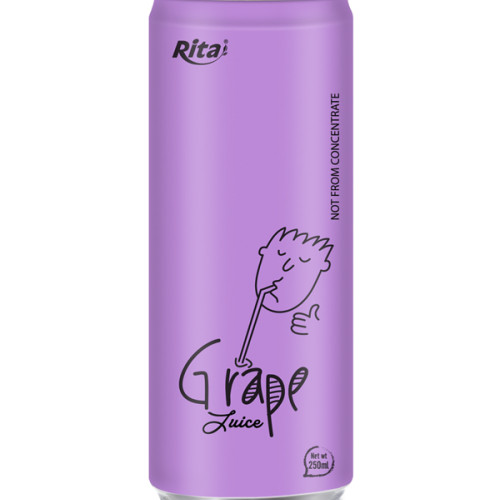 250ml aluminum can Grape Juice