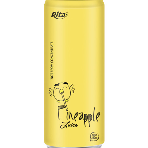250ml aluminum can Pineapple Juice