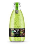 Rita Brand Chia Seed Drink With Kiwi Flavor 250ml Glass Bottle 