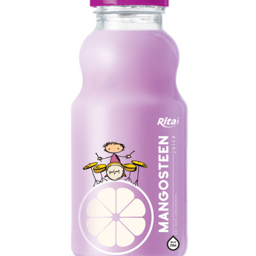 250ml glass bottle mangosteen juice