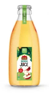 250ml glass bottle natural apple juice