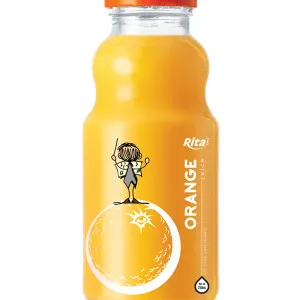 250ml glass bottle orange juice