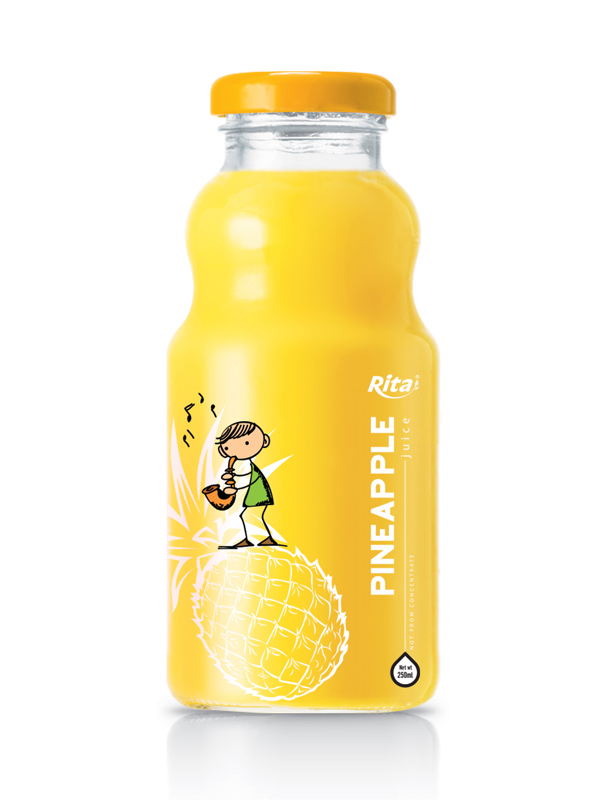 Download 250ml glass bottle pineapple juice - Private label beverages