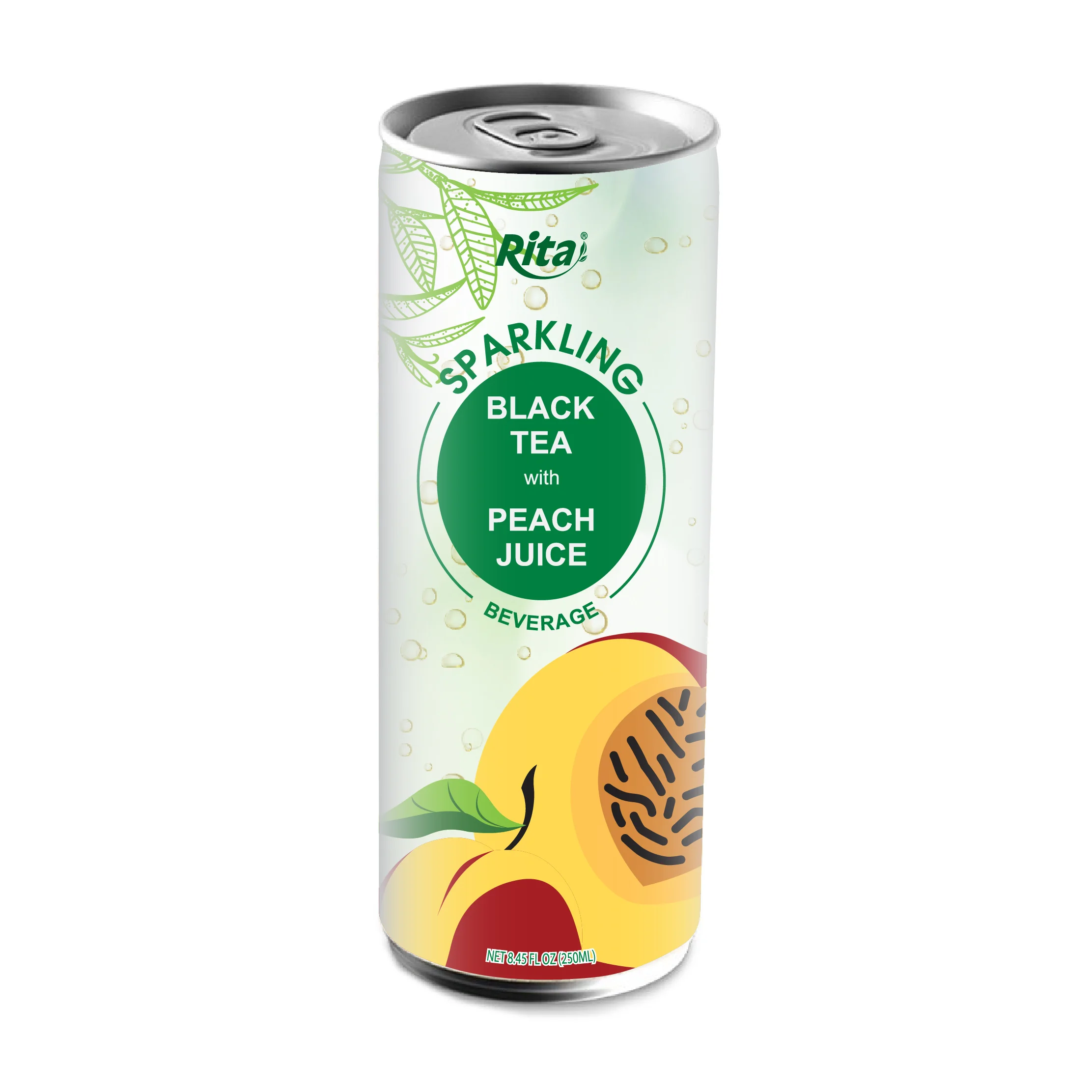 250ml sparkling blackteawithpeachjuice