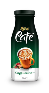 280ml Glass bottle Cappuccino Coffee