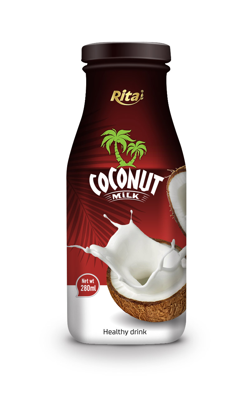 280ml Glass bottle Coconut Milk