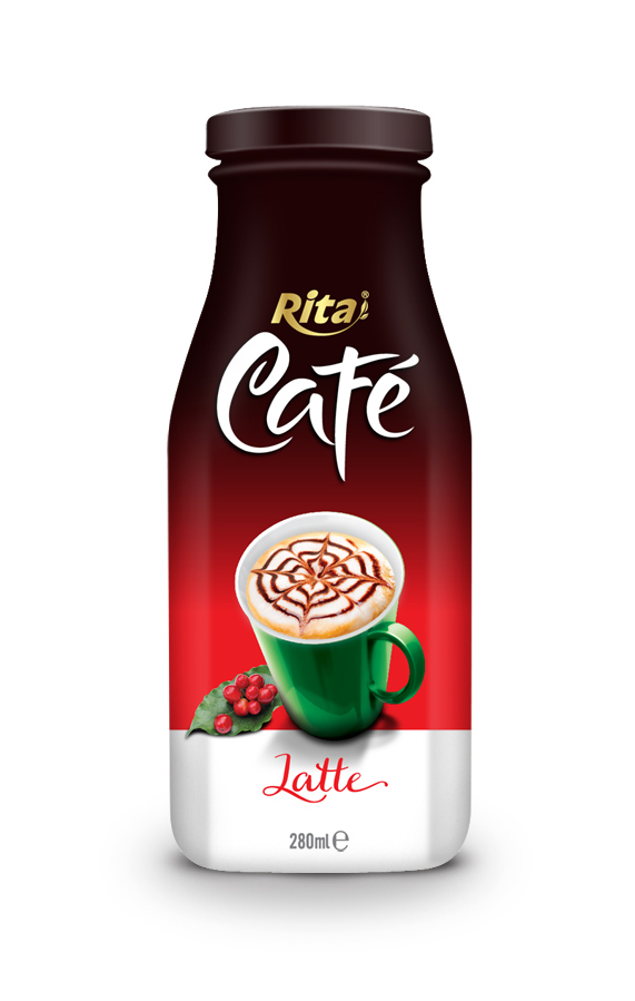 280ml Glass bottle Latte Coffee