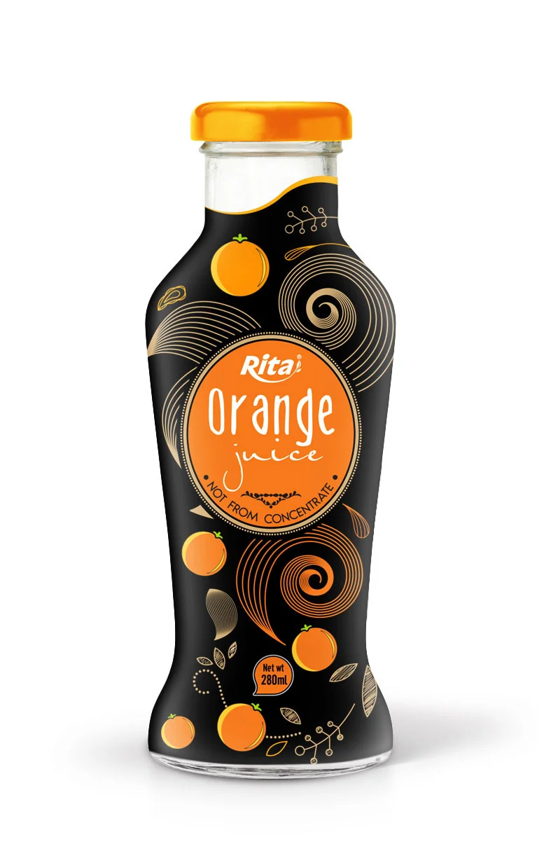280ml Glass bottle Orange Juice