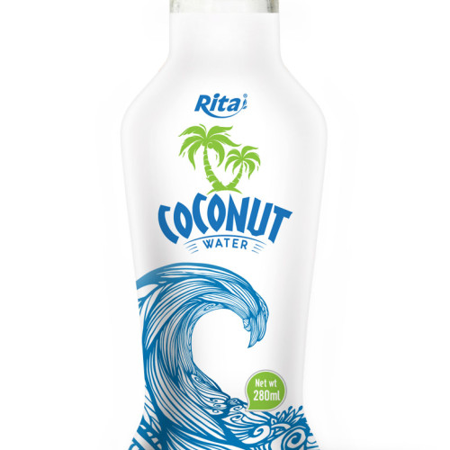 280ml Glass bottle Pure Coconut Water