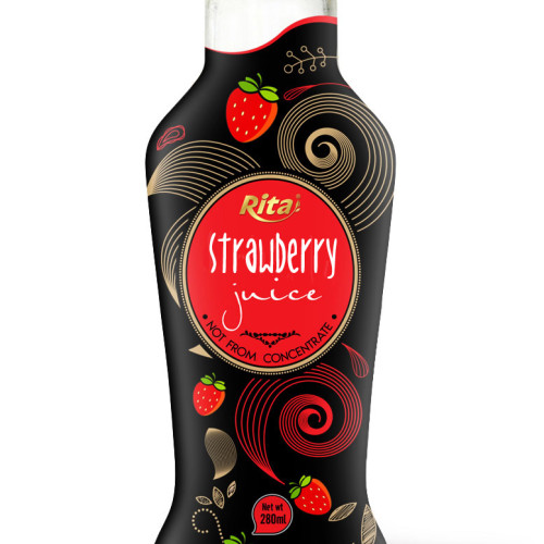 280ml Glass bottle Strawberry Juice