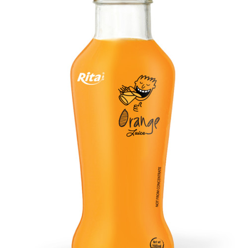 280ml glass bottle Orange Juice