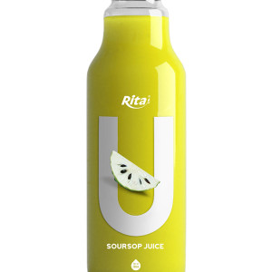 280ml glass bottle soursop juice
