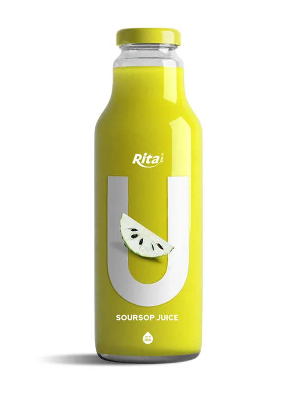 280ml glass bottle soursop juice