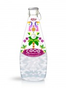 290ml Glass Bottle Passion Flavour Sparkling Coconut Water with Pulp