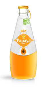 290ml glass bottle Papaya drink