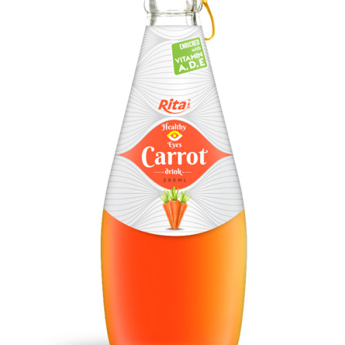 290ml glass bottle  carrot drink