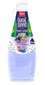 290ml glass bottle basil seed blueberry