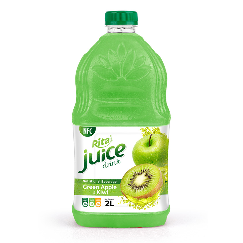 2L PET bottle Nutritional beverage RITA Green apple and kiwi juice drink 1