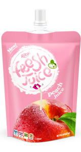 300ml  bag peach juice drink