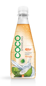 300ml pet Bottle Pineapple flavor Sparking Coconut water