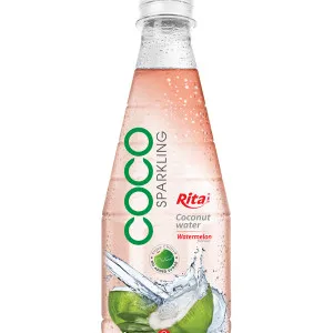 300ml pet Bottle Watermelon flavor Sparking Coconut water