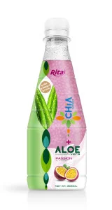 300ml pet bottle chia seed drink with aloe vera juice and passion fruit flavor whole foods