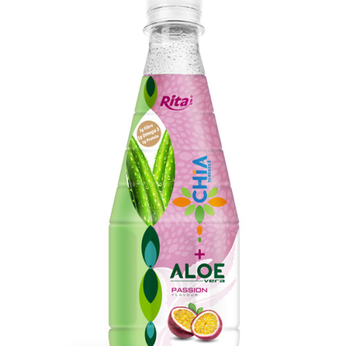 300ml pet bottle chia seed drink with aloe vera juice and passion fruit flavor whole foods