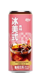 315ml sleek can Iced Americano coffee drink with green grapefruit
