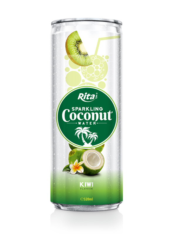 320m Alu Can Kiwi Flavour Sparkling Coconut Water