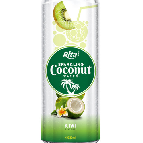 320m Alu Can Kiwi Flavour Sparkling Coconut Water
