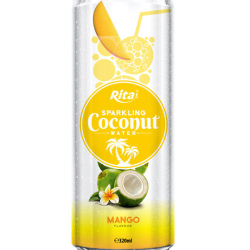 320m Alu Can Mango Flavour Sparkling Coconut Water