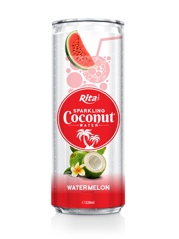 320m Alu Can Watermelon Flavour Sparkling Coconut Water