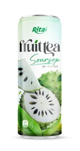 2024 Hot Trend Soursop Tea Drink 320ml Sleek Can