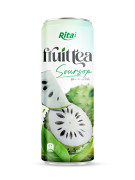 320ml Sleek alu can Soursop juice tea drink healthy with green tea non-alcoholic