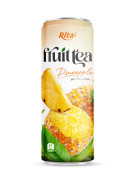 320ml Sleek alu can best Pineapple  juice tea drink healthy with green tea