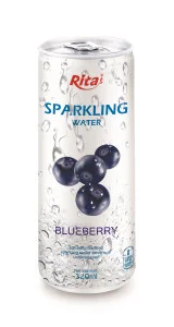 320ml Slim Can Blueberry Flavored Sparkling Water