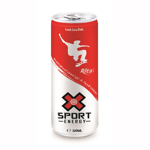 320ml Slim Can Sport Energy Drink red