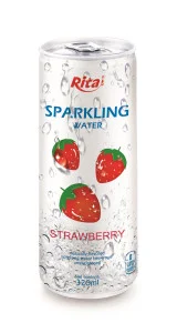 320ml Slim Can Strawberry Flavored Sparkling Water