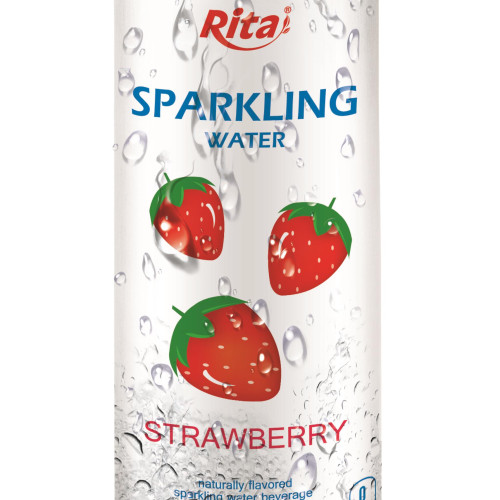 320ml Slim Can Strawberry Flavored Sparkling Water