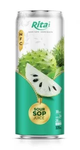 320ml cans soursop fruit juice not from concentrate