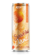 320ml sleek can Sparkling Orange water with other natural flavor