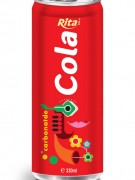 330ml Canned Carbonated Soft Drink Cola Flavor RITA Brand