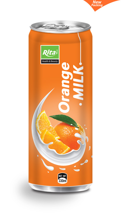 milk orange t Milk Orange label Private   Drink beverages 330ml