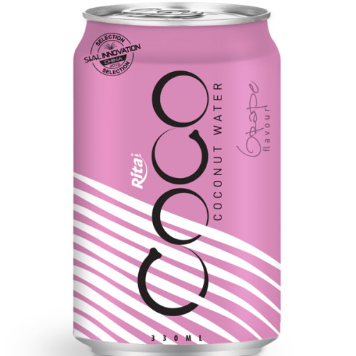 330ml Alu Can Grape flavour Coconut Water 