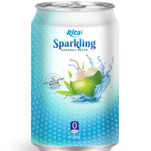 330ml Alu Can Sparkling Coconut Water 1